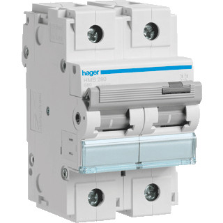 Hager 15 ka installatieautomaat B karakteristiek 80a 2P 2 beveiligd 3te