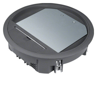 Hager Installatiedoos R06 rondx215mm zwart voor 12MM vloerafdekking