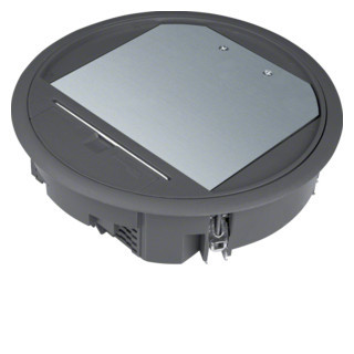 Hager Installatiedoos R06 rondx215mm zwart voor 5MM vloerafdekking