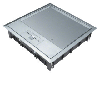 Hager Installatiedoos RVS Q12 244x244mm voor 12MM vloerafdekking