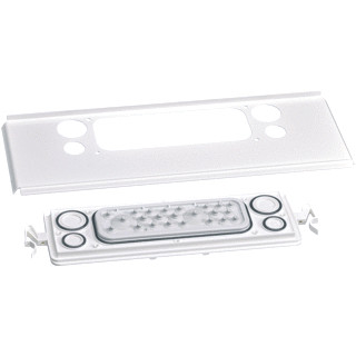 Hager Ip41-kit voor vega bestaat uit invoerstuk met flens dak afdichting