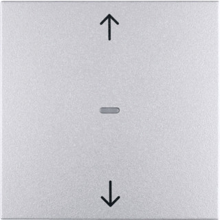 Berker KNX-RF drukknop-opzetmodule jaloeziebediening B7 alulook mat