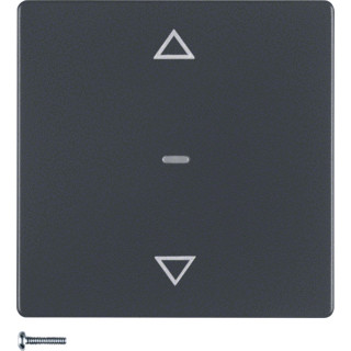 Berker KNX-RF drukknop-opzetmodule jaloeziebediening Q.1/Q.3 antraciet