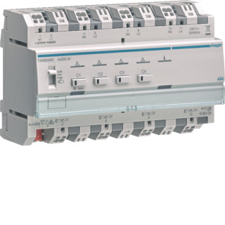 Hager KNX universele zelflerende dimmer 4X 300 W multi-fase