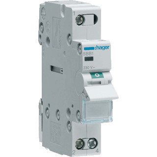 Hager Lastscheider 1P 25 A led aansl.onder