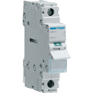 Hager Lastscheider 1-polig 32 A frame 40-63 A