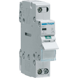 Hager Lastscheider 1P 32 A led aansl.boven