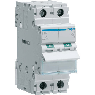 Hager Lastscheider 2-polig 32 A frame 40-63 A