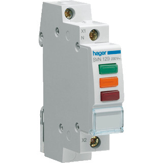 Hager Led signaalmodule rood/GRN/blauw 230vac
