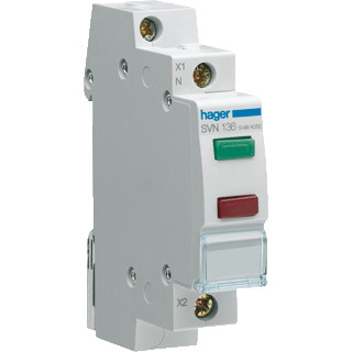 Hager Led signaalmodule rood+groen 12/48V