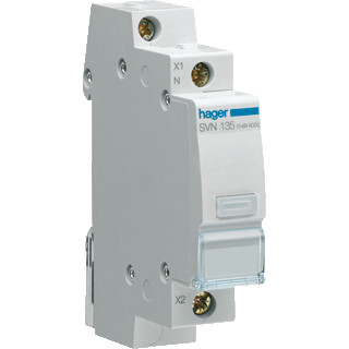 Hager Led signaalmodule transparant 12/48V