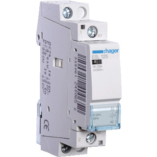 Hager Magneetschakelaar 25a 1 maak 12 V ac 50HZ