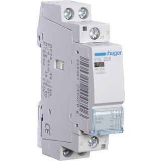 Hager Magneetschakelaar 25a 2 verbreek 12 V ac 50HZ