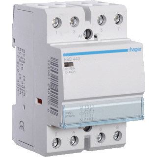 Hager Magneetschakelaar 40a 3 maak 1 verbreek 230 V ac 50HZ
