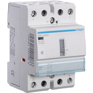 Hager Magneetschakelaar 40a met handbed.2 maak geruisarm 230V ac 50/60HZ