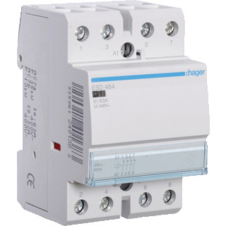 Hager Magneetschakelaar 63a 4 verbreek 24 V ac 50HZ