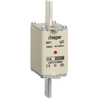 Hager NH smeltpatroon (mes) NH1 combikenmelder 224a