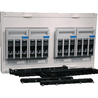 Hager Mespatroonlastscheider-unit 4X NH00 cu