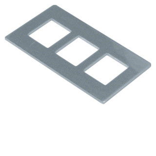 Hager Electraplan montageplaat GTVD200/300 3X RJ45 19,3x14,8MM 3x70mm keystone module
