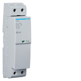 Hager Oversp.Bev. T1+T2 1P iimp 25 ka up 1,5 KV + sign.contact + geïnt. zek.