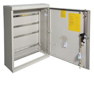 Hager Polyester verdeelkast grootte 1/1005 met railsysteem 1005x780x315mm