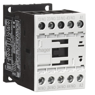Hager Power contactor Hulprelais 4 no, 4 A bij ac-15, 230 vac