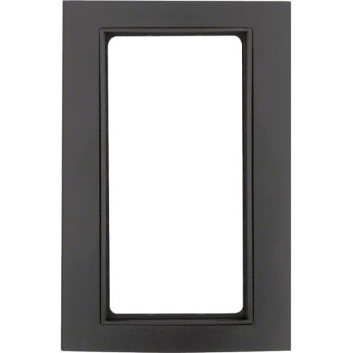 Berker B.3 afdekraam 1V verticaal zwart ip20