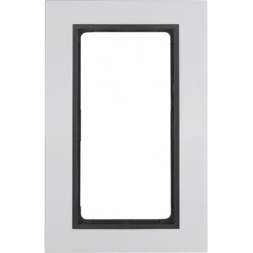Berker B.7 afdekraam 1V verticaal aluminium ip20