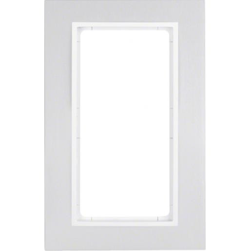 Berker B.7 afdekraam 1V verticaal aluminium ip20