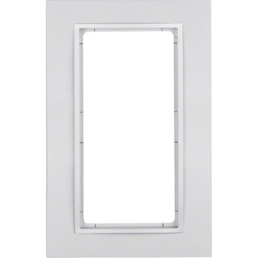 Berker B.7 afdekraam 1V verticaal aluminium ip20