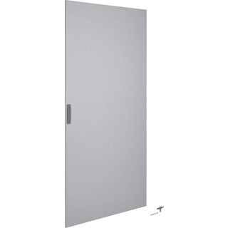 Hager Univers FZ deur kast/lessenaar aanslagdeur H1900MM B850MM D20MM staal grijs