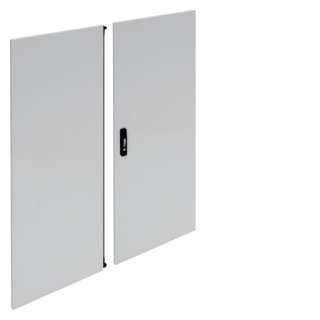 Hager Univers FZ deur kast/lessenaar aanslagdeur H1500MM B1250MM D25MM staal grijs