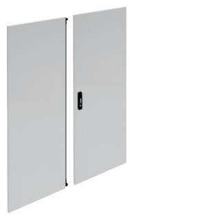 Hager Univers FZ deur kast/lessenaar aanslagdeur H1650MM B1250MM D25MM staal grijs