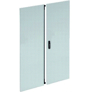 Hager Univers FZ deur kast/lessenaar aanslagdeur H1800MM B1250MM D25MM staal grijs