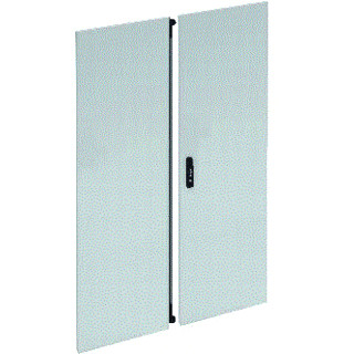 Hager Univers FZ deur kast/lessenaar aanslagdeur H1800MM B1500MM D25MM staal grijs