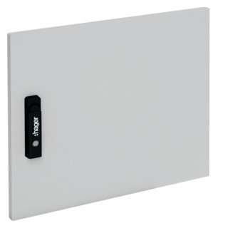 Hager Univers FZ deur kast/lessenaar aanslagdeur H750MM B250MM D25MM staal grijs