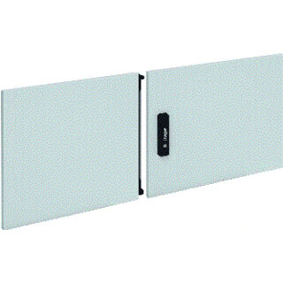 Hager Univers FZ deur kast/lessenaar aanslagdeur H750MM B1000MM D25MM staal grijs