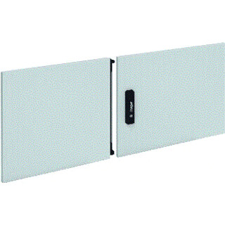 Hager Univers FZ deur kast/lessenaar aanslagdeur H750MM B1250MM D25MM staal grijs