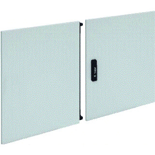 Hager Univers FZ deur kast/lessenaar aanslagdeur H750MM B1000MM D25MM staal grijs