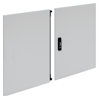 Hager Univers FZ deur kast/lessenaar aanslagdeur H750MM B1000MM D25MM staal grijs