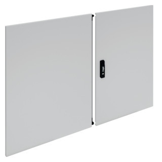 Hager Univers FZ deur kast/lessenaar aanslagdeur H750MM B1250MM D25MM staal grijs