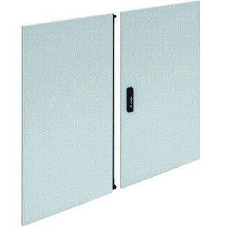 Hager Univers FZ deur kast/lessenaar aanslagdeur H750MM B1000MM D25MM staal grijs