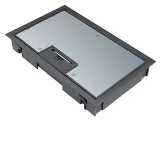 Hager Scharnierdeksel e04 147x247mm zwart voor 5MM vloerafdekking