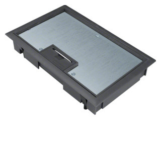 Hager Scharnierdeksel e04 147x247mm zwart voor 8MM vloerafdekking