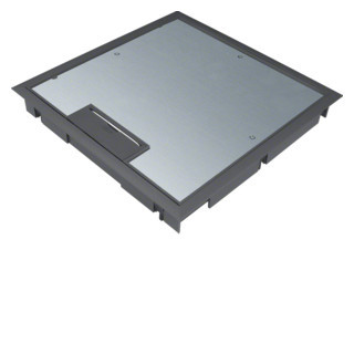 Hager Scharnierdeksel Q08 294x294mm zwart voor 12MM vloerafdekking