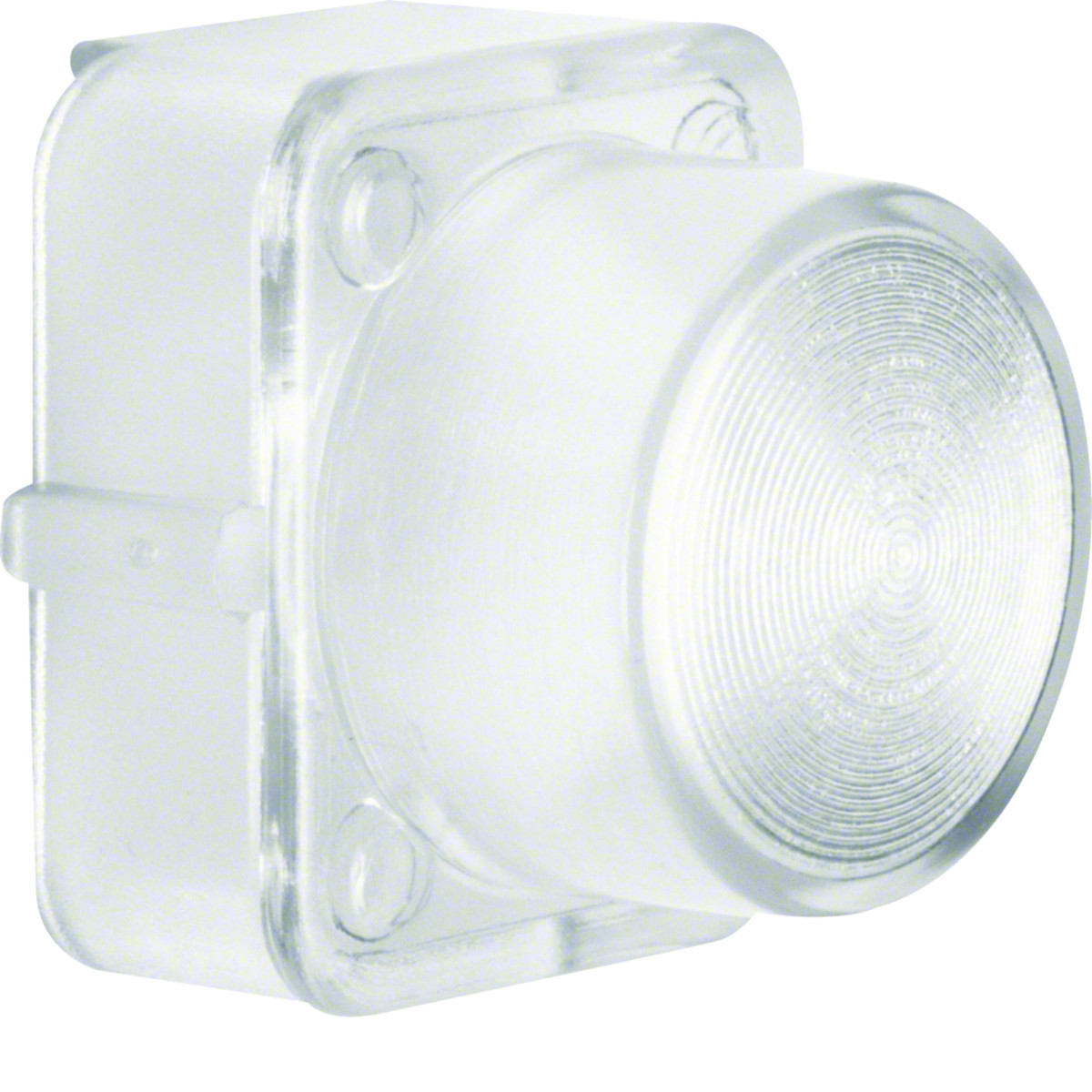 Hager Serie 1930/Glas Lens Voor drukknop/lichtsignaal-element e10, helder transparant