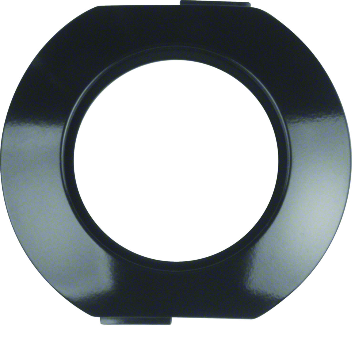 Hager Serie 1930 Middenafdekraam 1-V, serie 1930, zwart glanzend