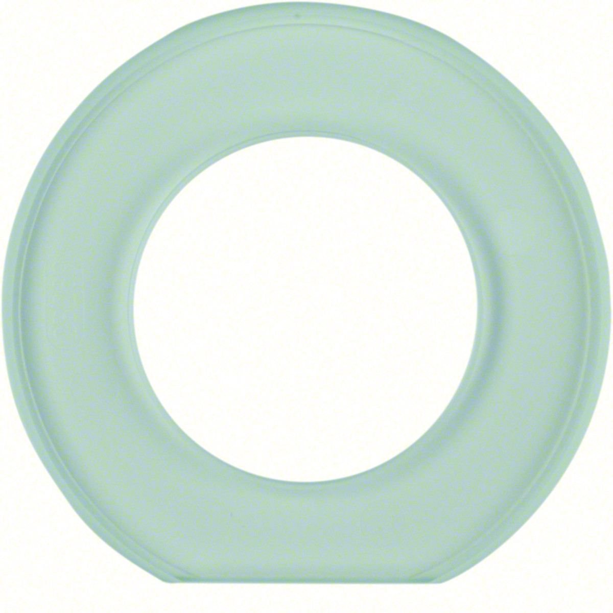 Hager Serie Glas Afdekraam 1-V eindstuk, serie glas, helder