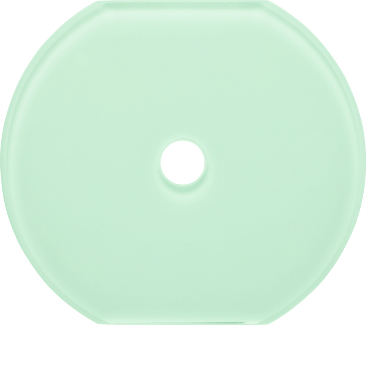 Hager Serie Glas Afdekraam 1-V middenstuk voor draaischakelaar, serie glas, polarwit