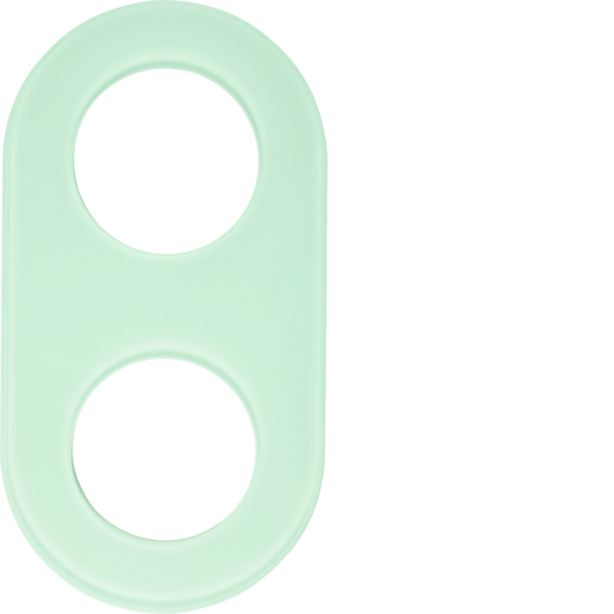 Hager Serie Glas Afdekraam 2-V, serie glas, polarwit